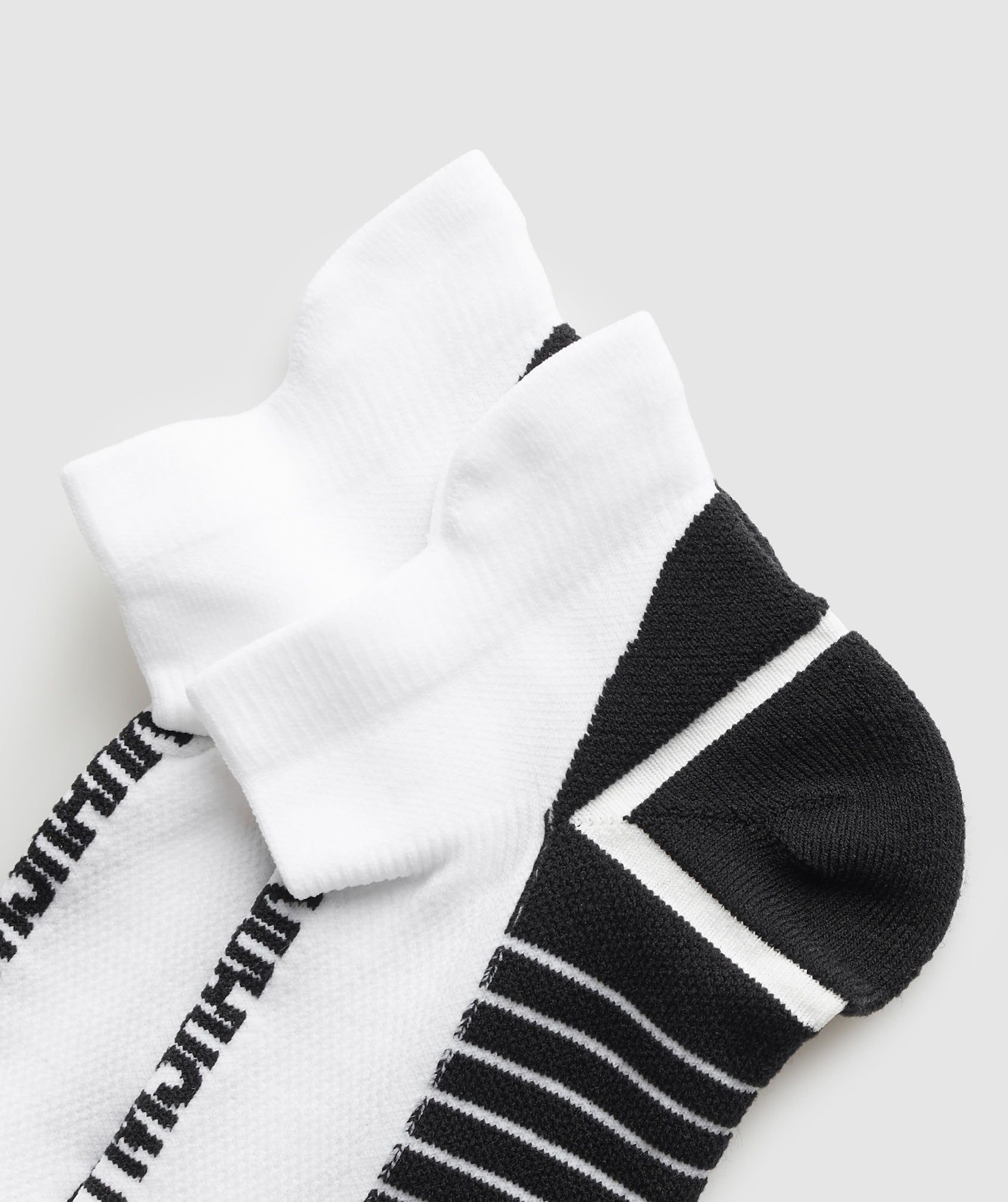 Tab Running Socks White/Black