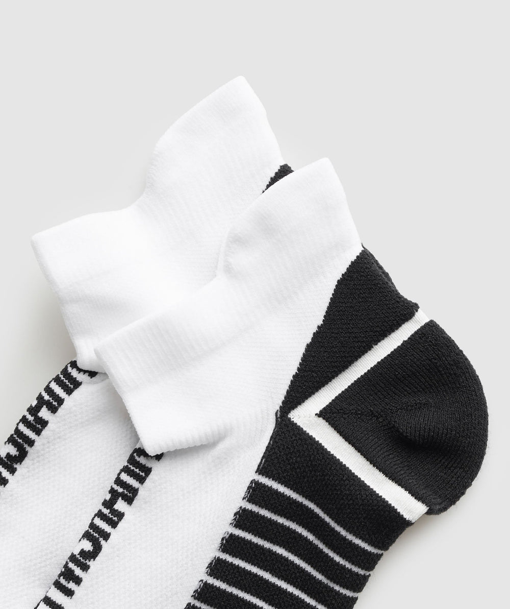 Tab Running Socks White/Black
