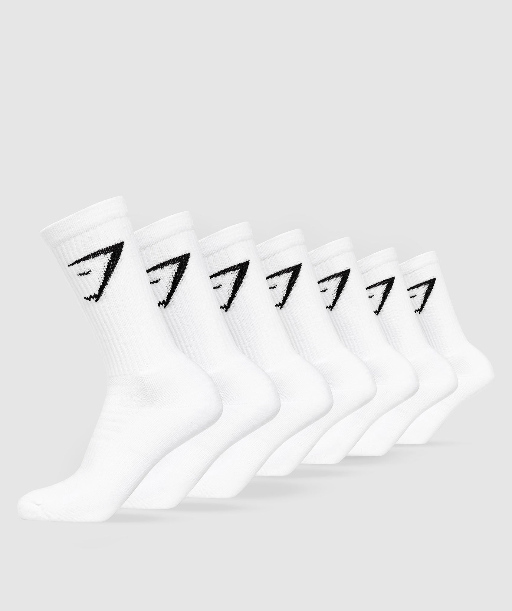 Crew Socks 7pk White