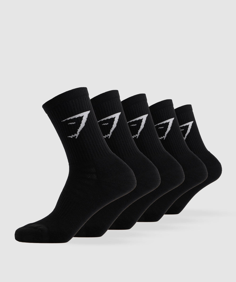 Crew Socks 5pk Black