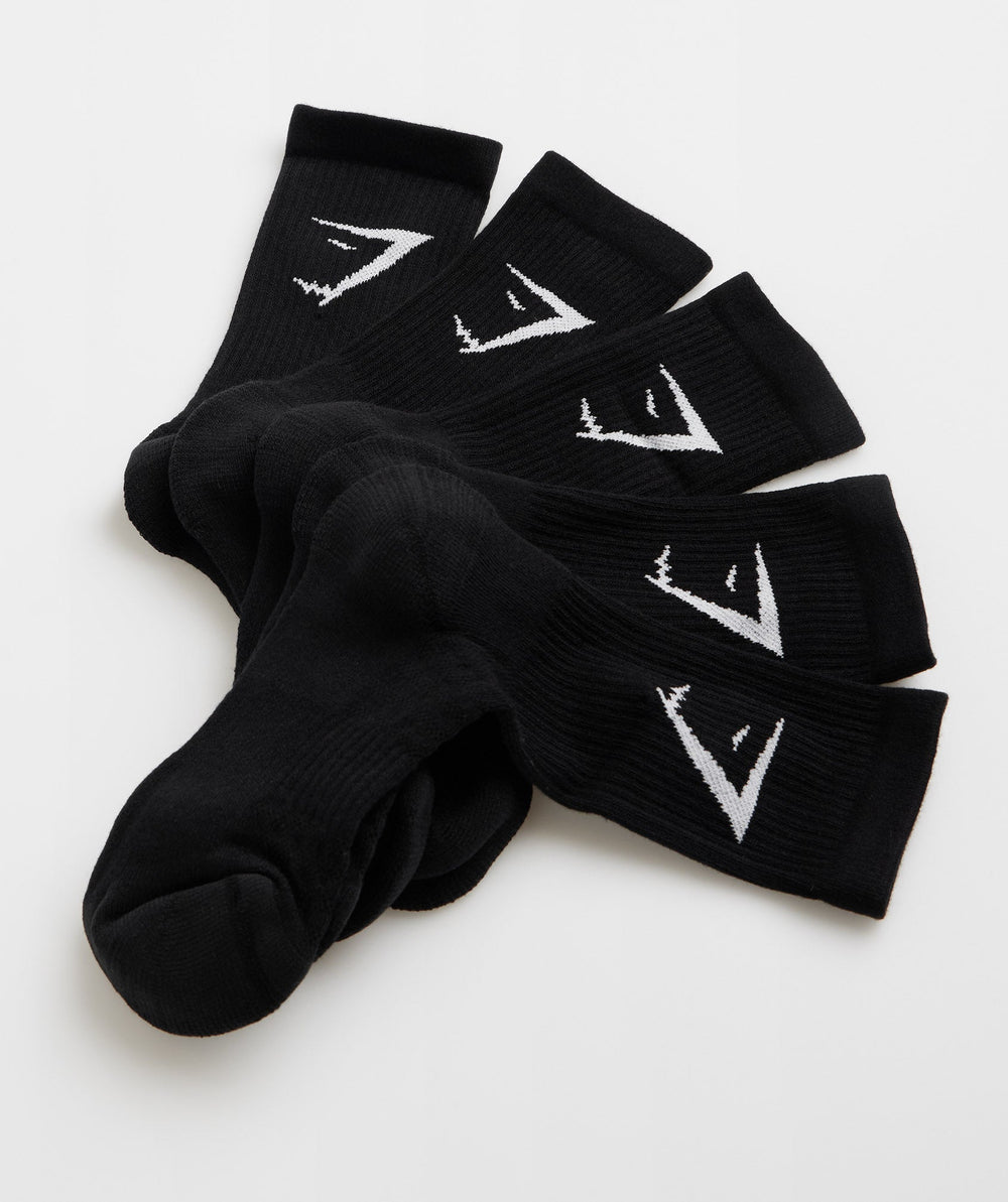 Crew Socks 5pk Black