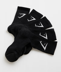 Crew Socks 5pk Black