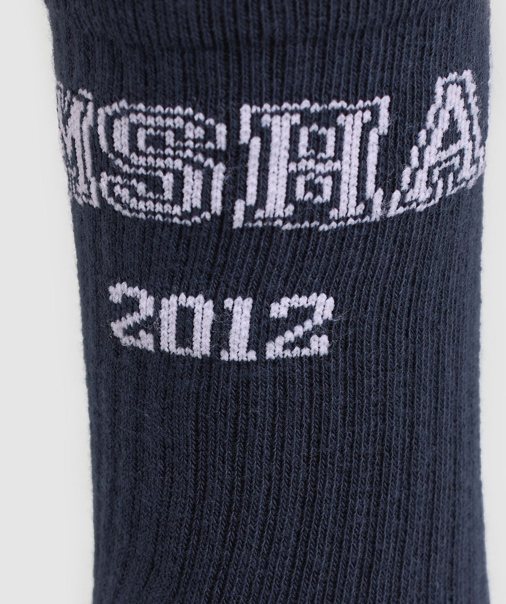Collegiate Crew Socks 3pk White/Heavy Blue/Trail Green