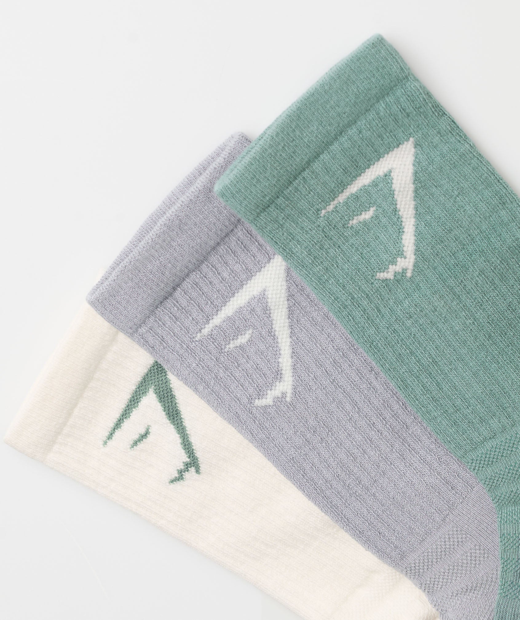 Crew Socks 3pk Celeste Blue/Metal Purple/Soft White