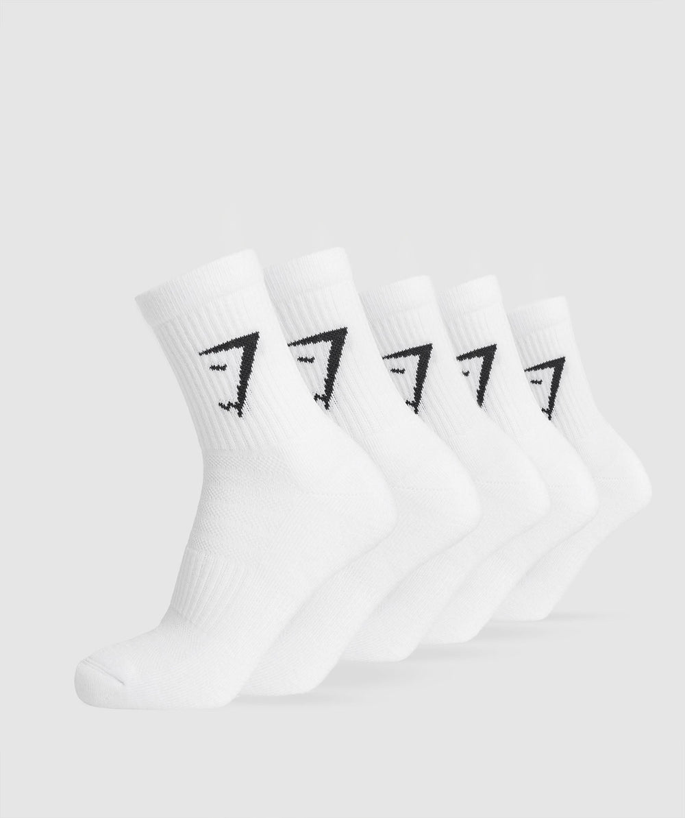 Midi Socks 5pk White