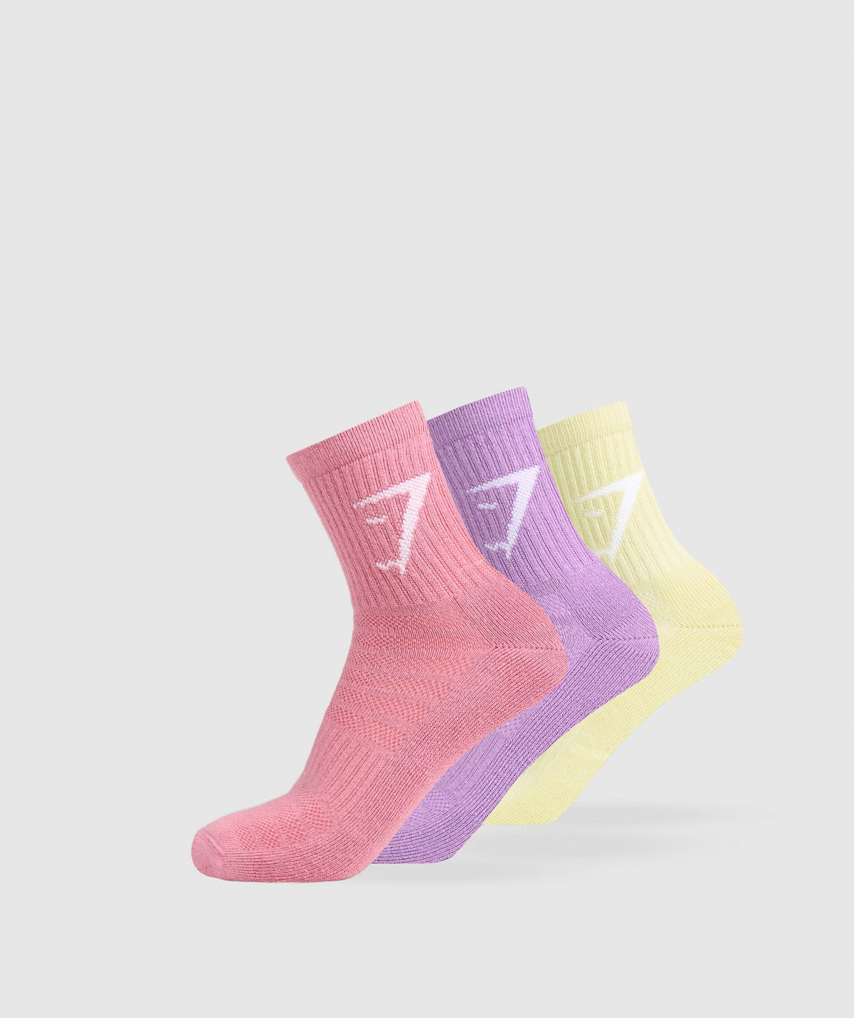 Midi Crew Socks 3pk Active Purple/Sunset Pink/Refresh Yellow