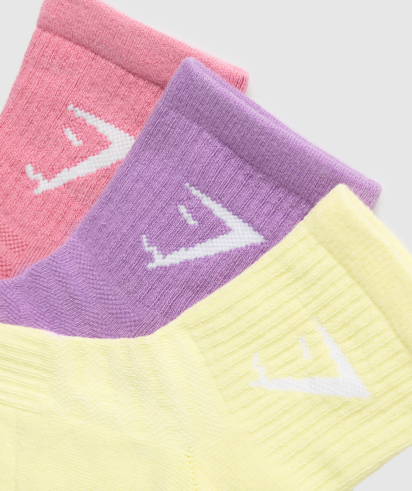 Midi Crew Socks 3pk Active Purple/Sunset Pink/Refresh Yellow