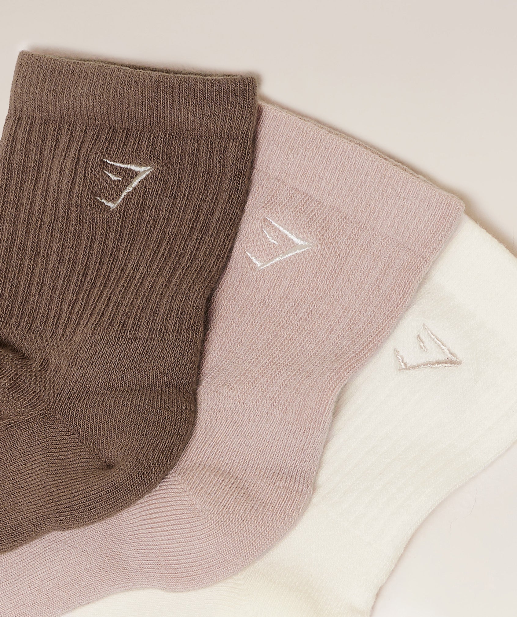 Lattes and Lunges Multi Graphic Midi 3pk Soft White/Muted Pink/Soft Brown