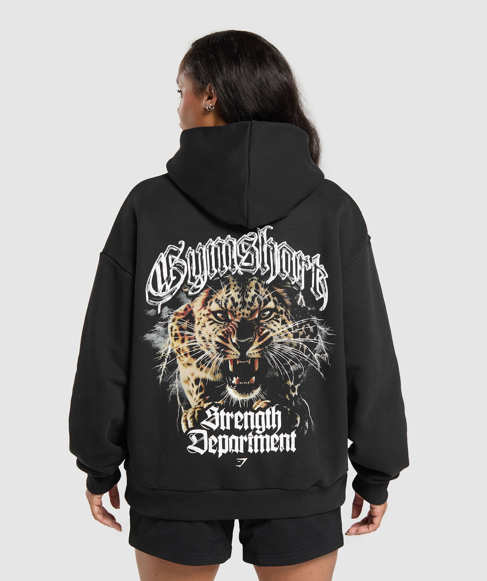 Strength Department Animal Hoodie Black