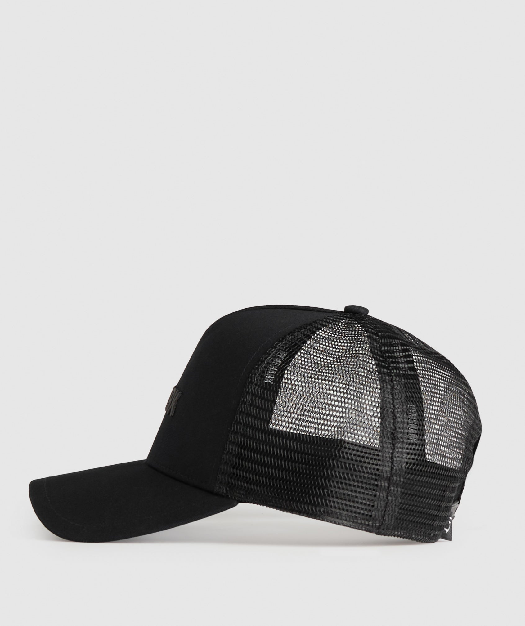 Wordmark Trucker Cap Black