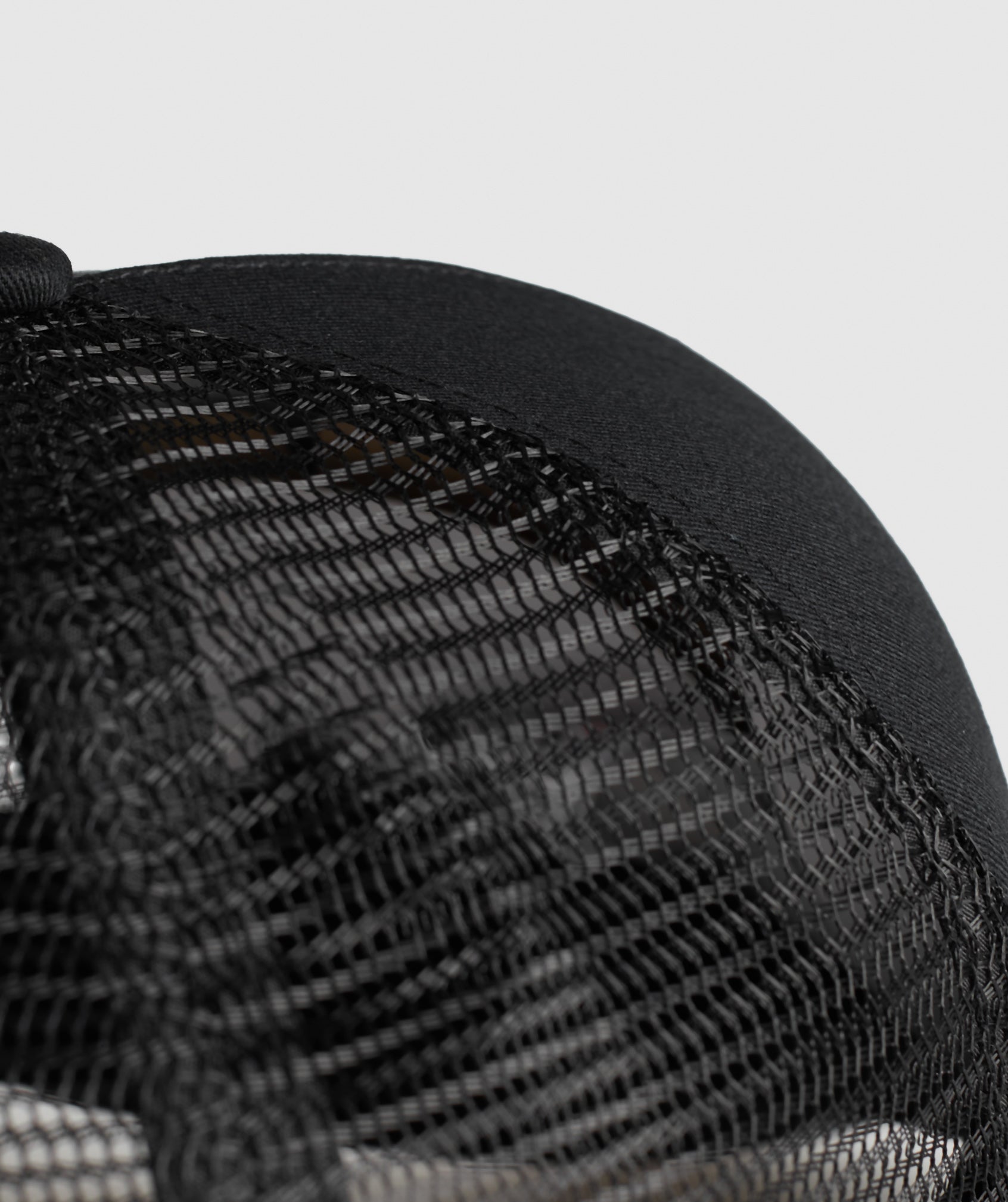 Wordmark Trucker Cap Black