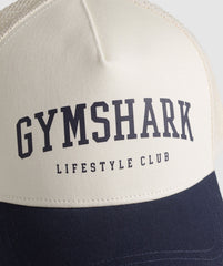 Collegiate Trucker Oat White/Heavy Blue