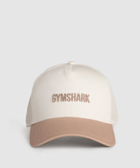 Wordmark Trucker Cap Oat White/Deep Fawn Brown