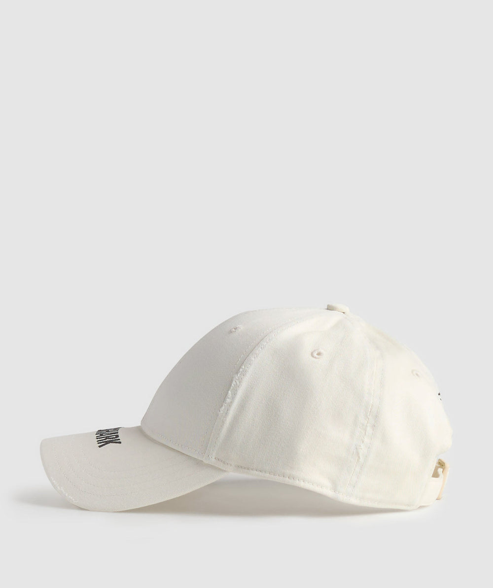 Washed Cap Oat White