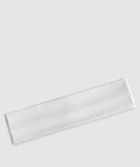 Straight Headband White