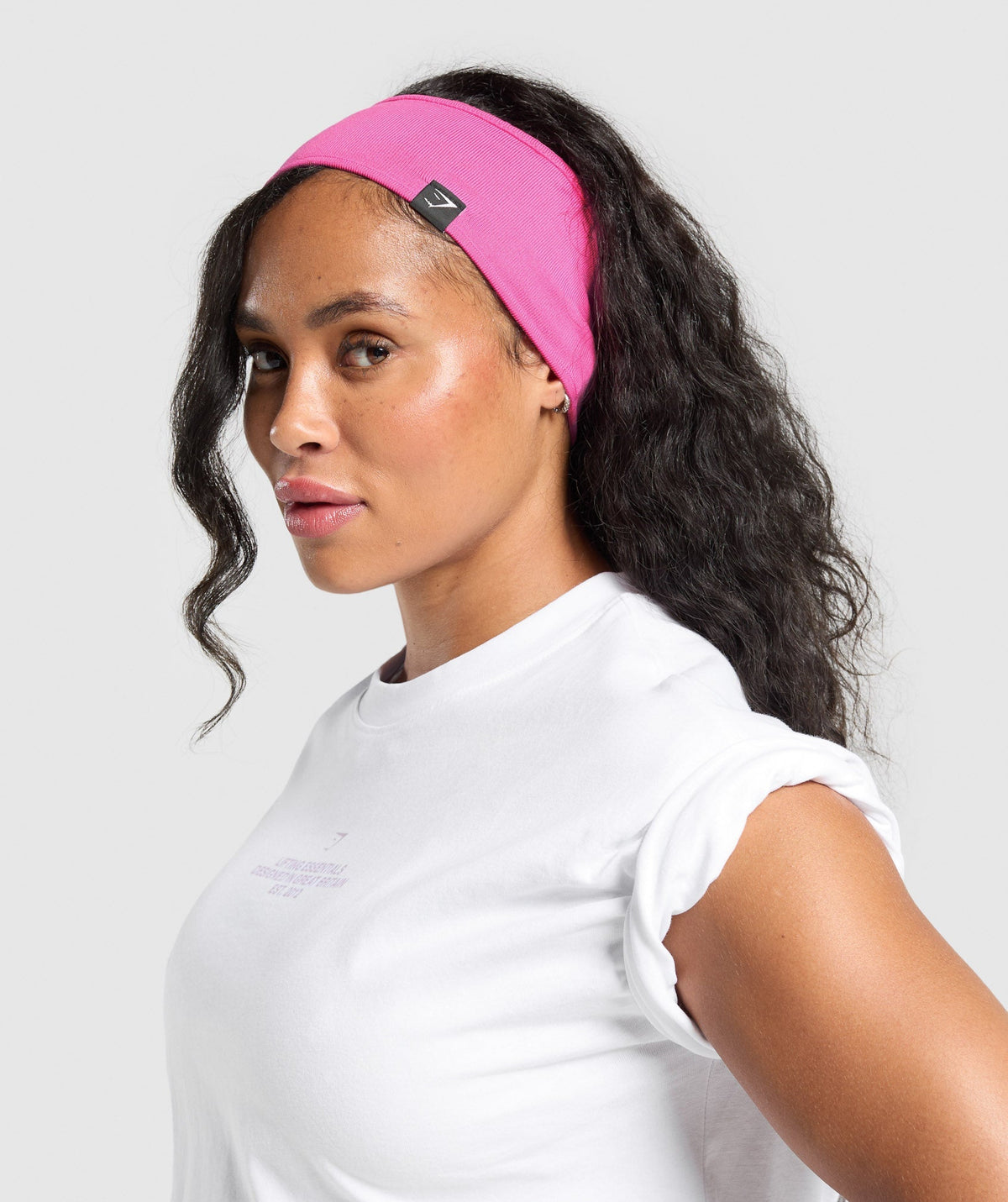 Diffuse Single Layer Sweat Headband Fetch Pink