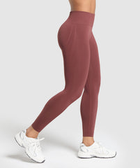 Everyday Seamless Leggings Burgundy Brown