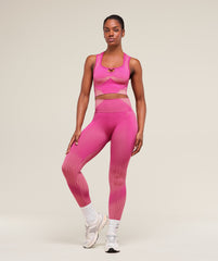 Diffuse Seamless Leggings Winning Pink/Refresh Yellow