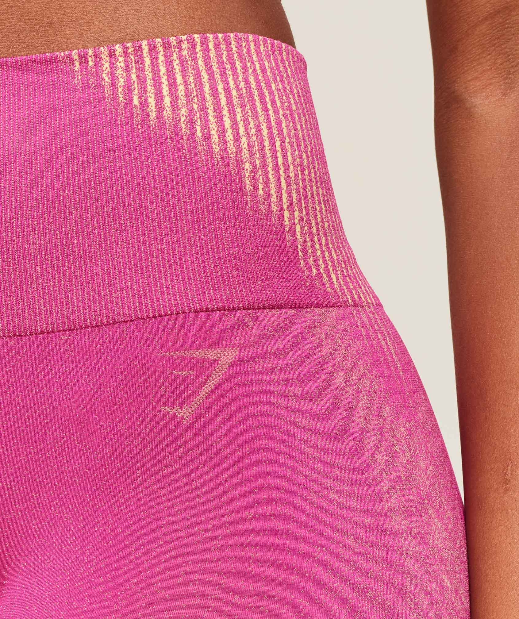 Diffuse Seamless Leggings Winning Pink/Refresh Yellow