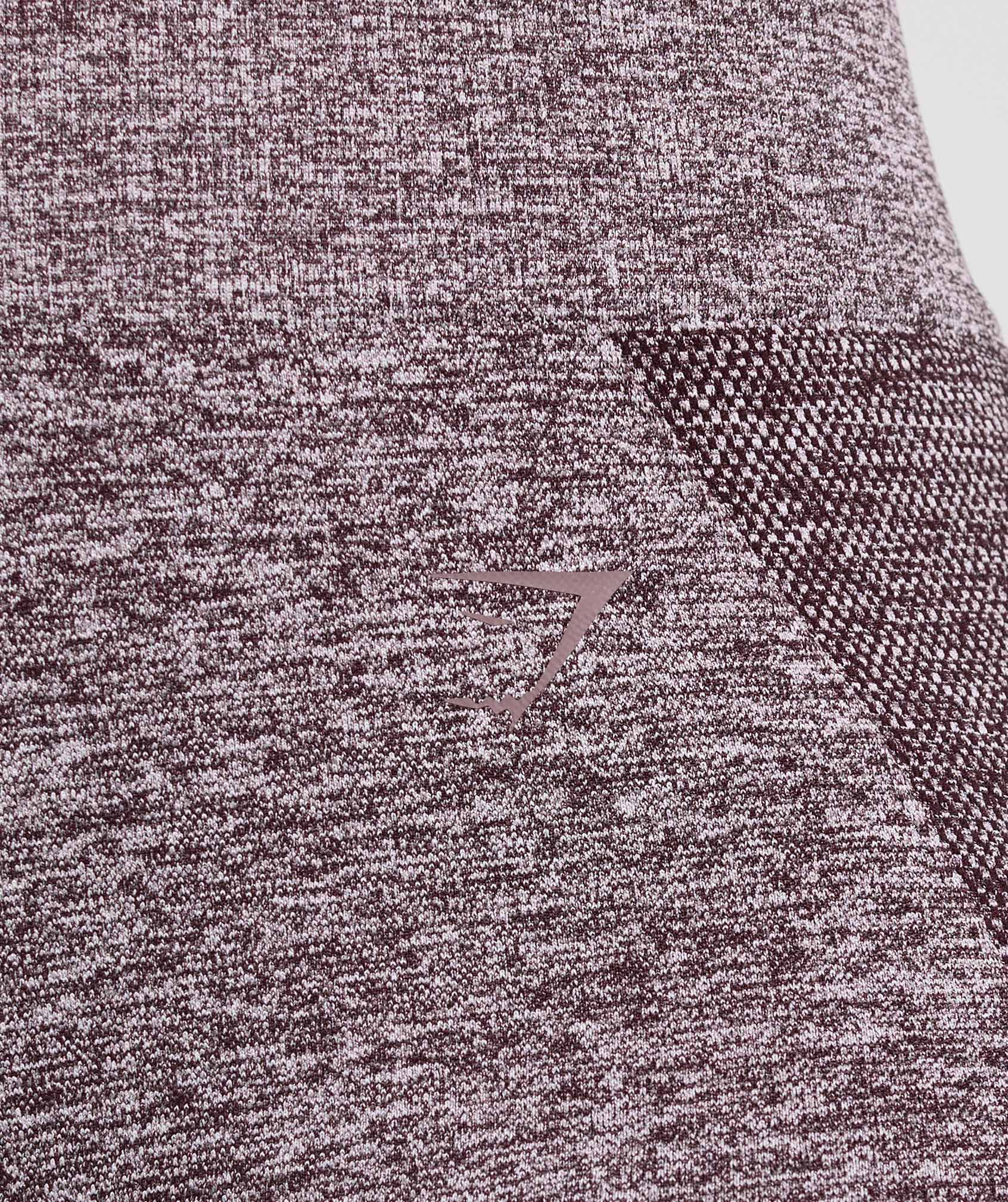 Flex High Waisted Leggings Plum Brown/White Marl