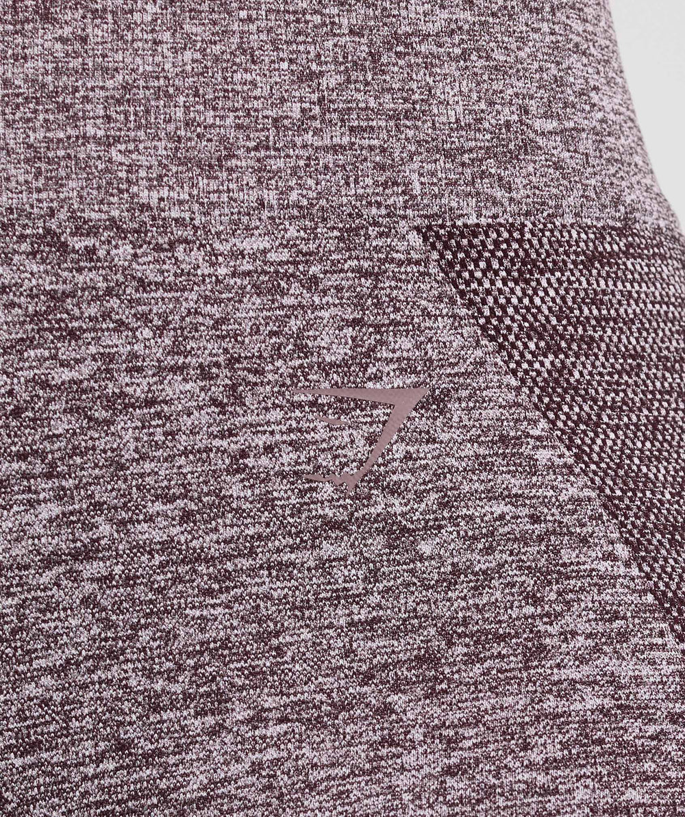Flex High Waisted Leggings Plum Brown/White Marl