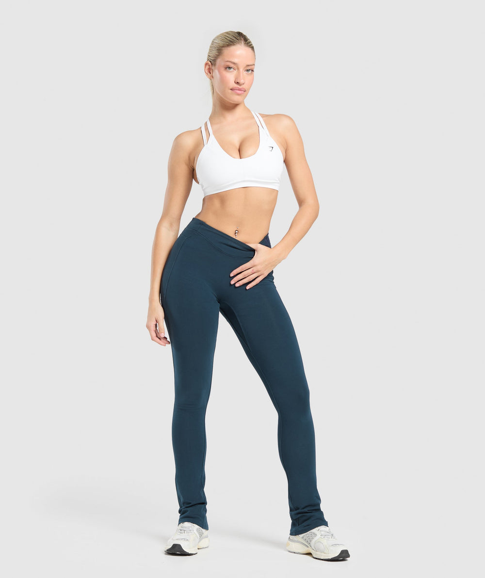 Heavyweight Washed Leggings Heavy Blue