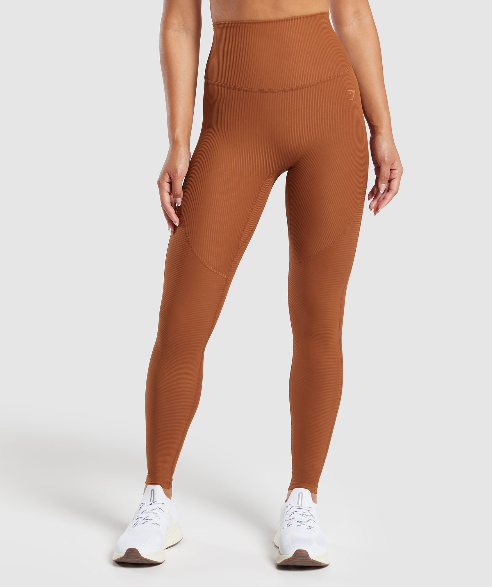 Ribbed Leggings Copper Brown