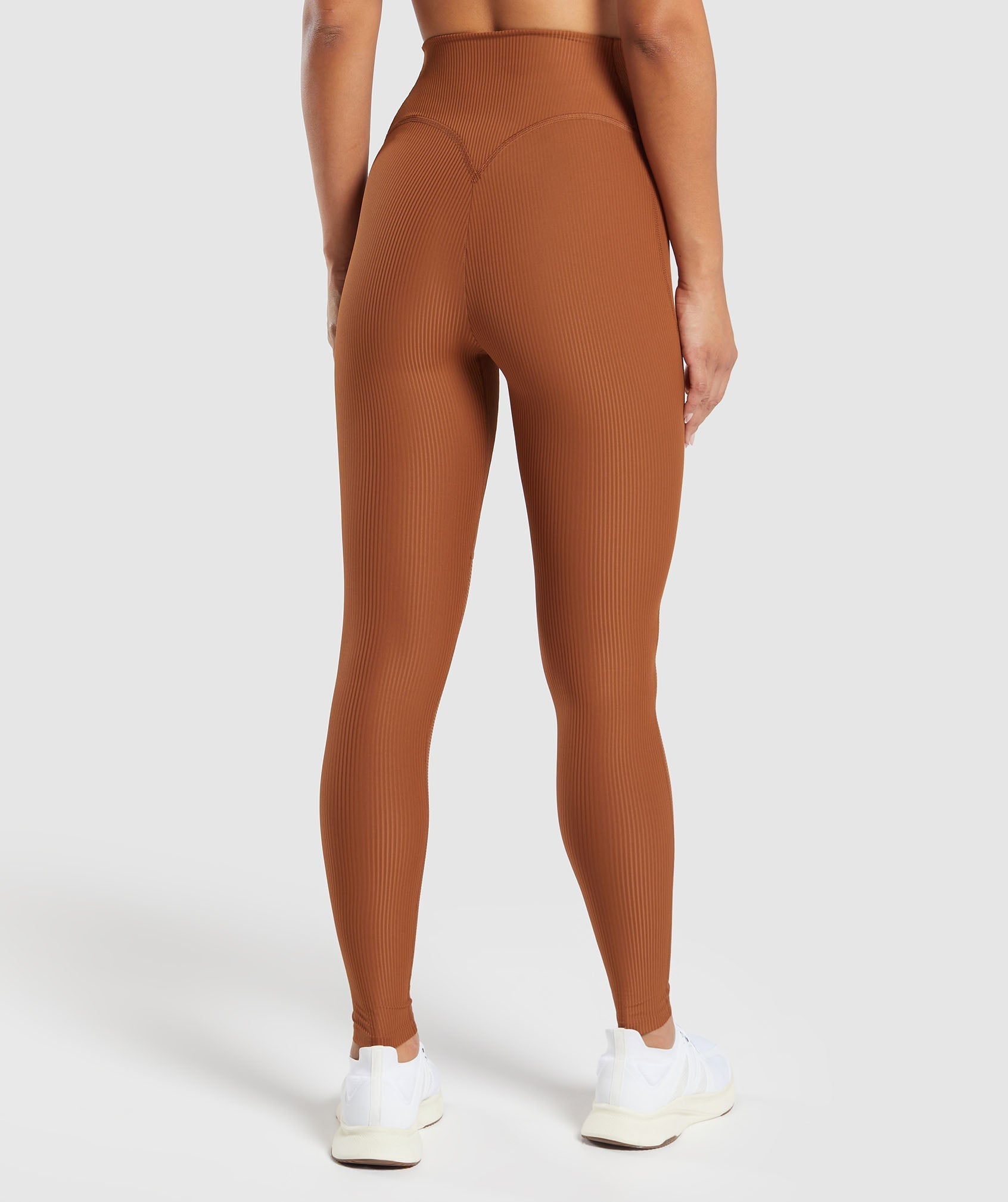 Ribbed Leggings Copper Brown