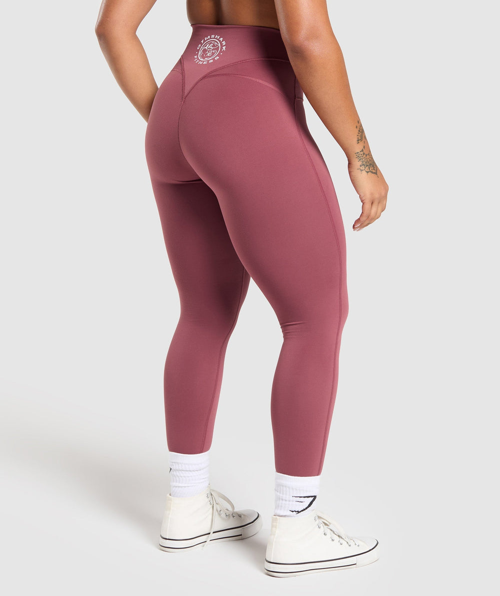 Legacy Logo Leggings Washed Berry Pink
