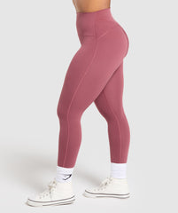 Legacy Logo Leggings Washed Berry Pink