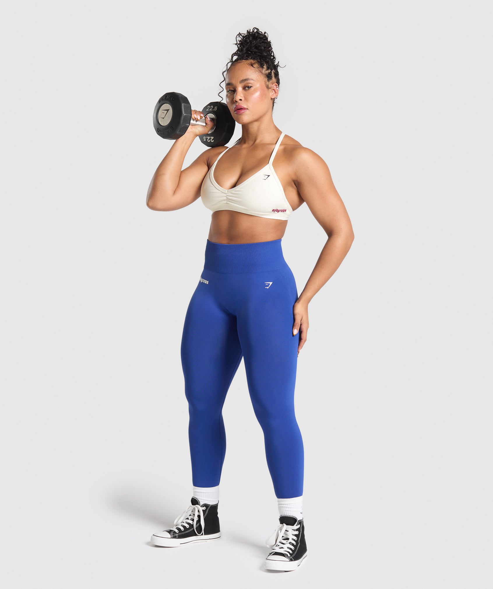Syd Grows Everyday Seamless Leggings Vintage Blue