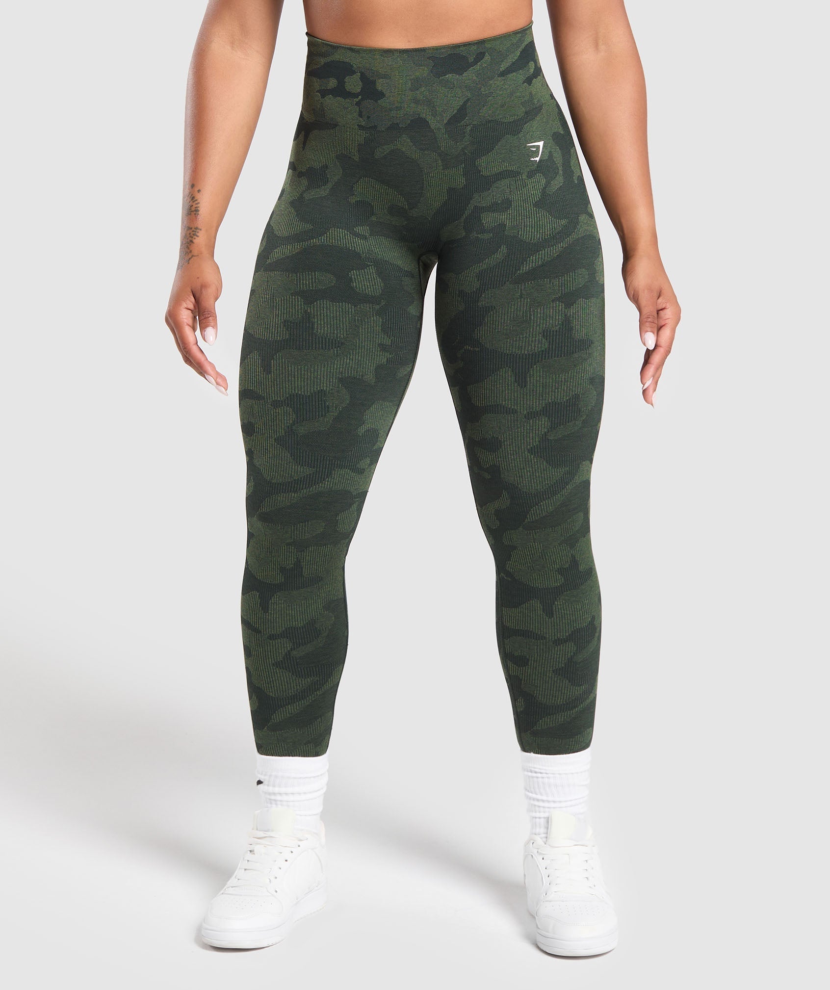 Adapt Camo Seamless Leggings Victory Green/ Force Green