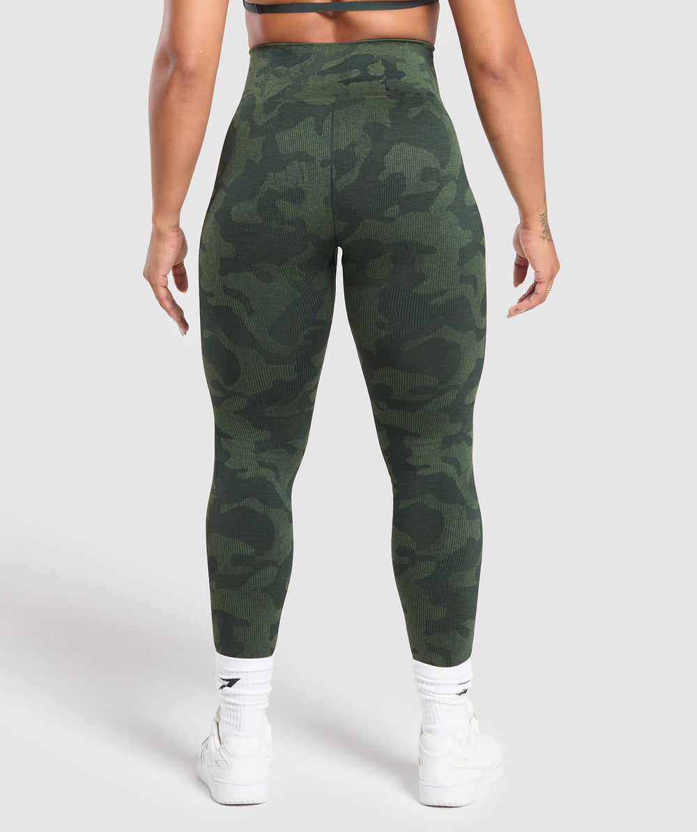 Adapt Camo Seamless Leggings Victory Green/ Force Green