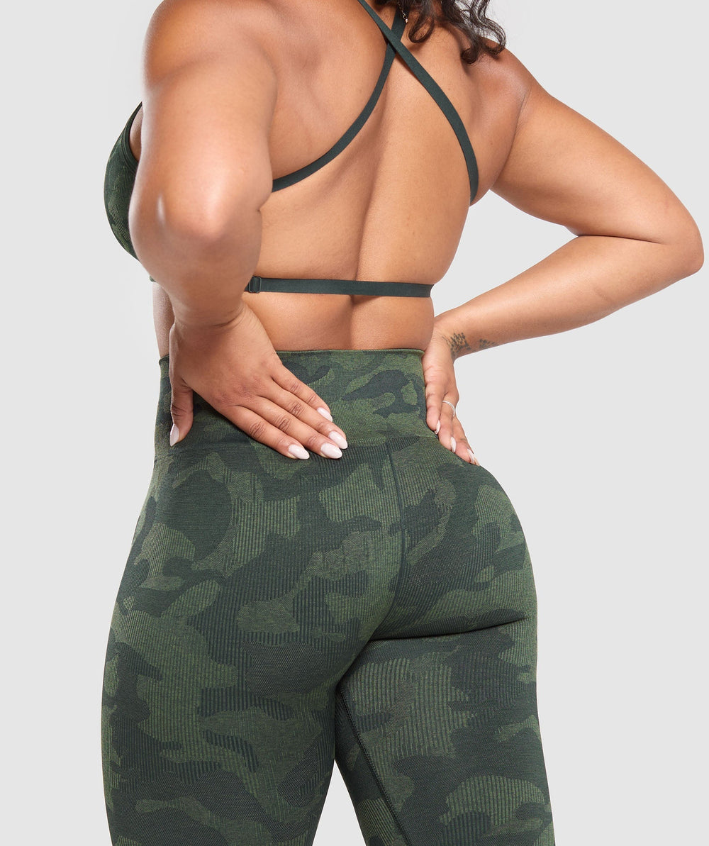 Adapt Camo Seamless Leggings Victory Green/ Force Green