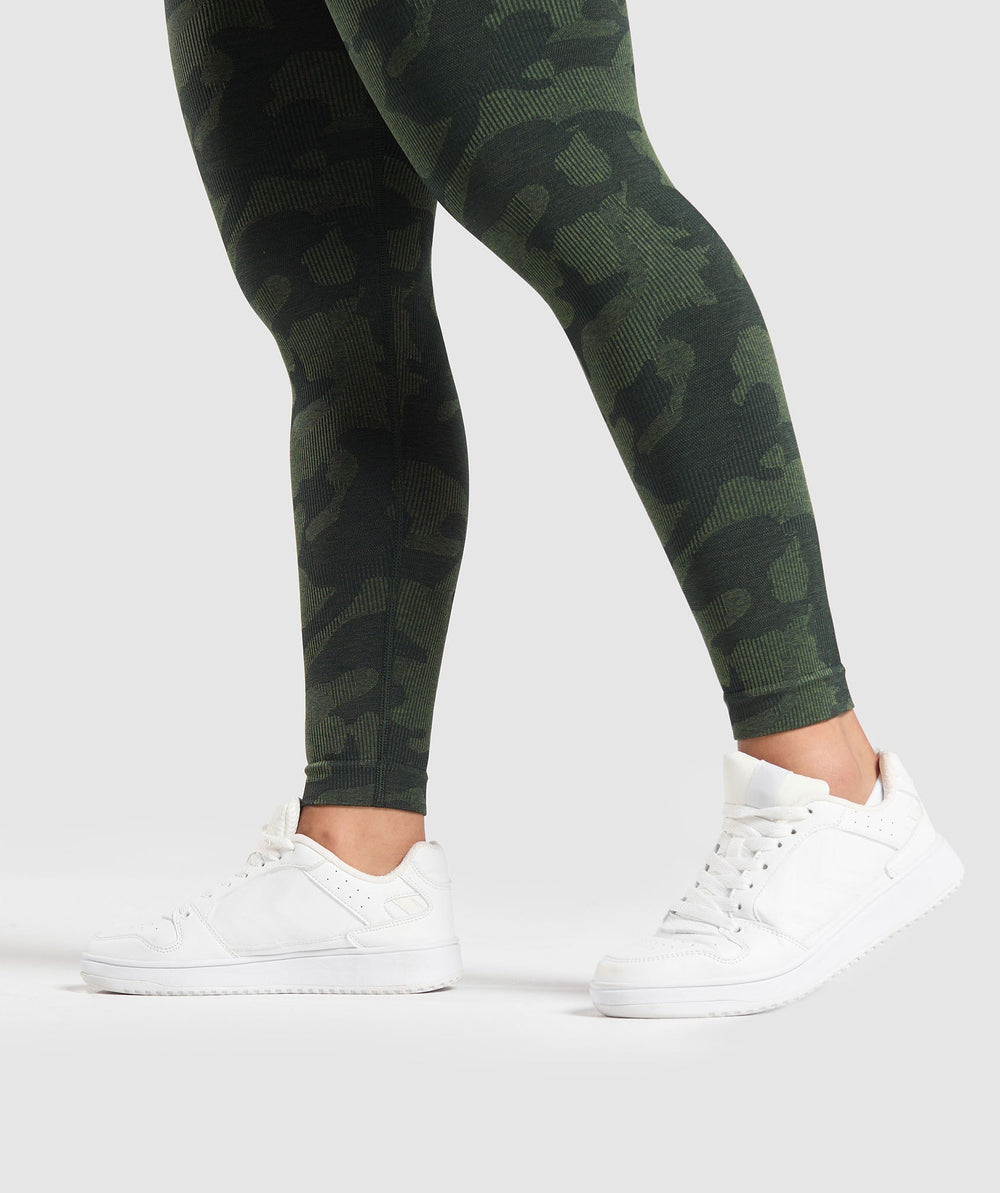 Adapt Camo Seamless Leggings Victory Green/ Force Green