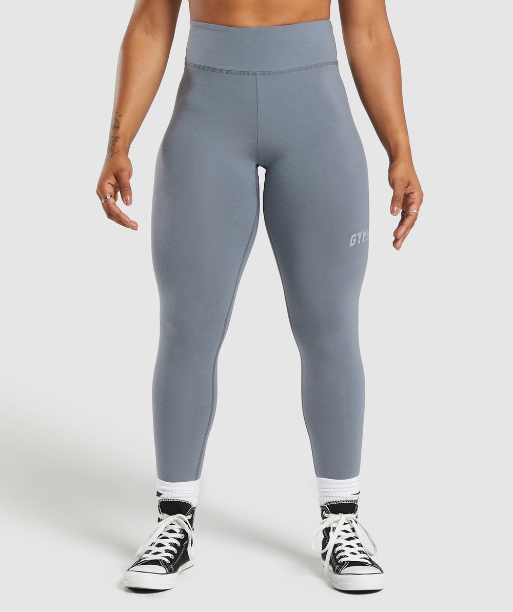 Lifting Logo Leggings Iron Blue