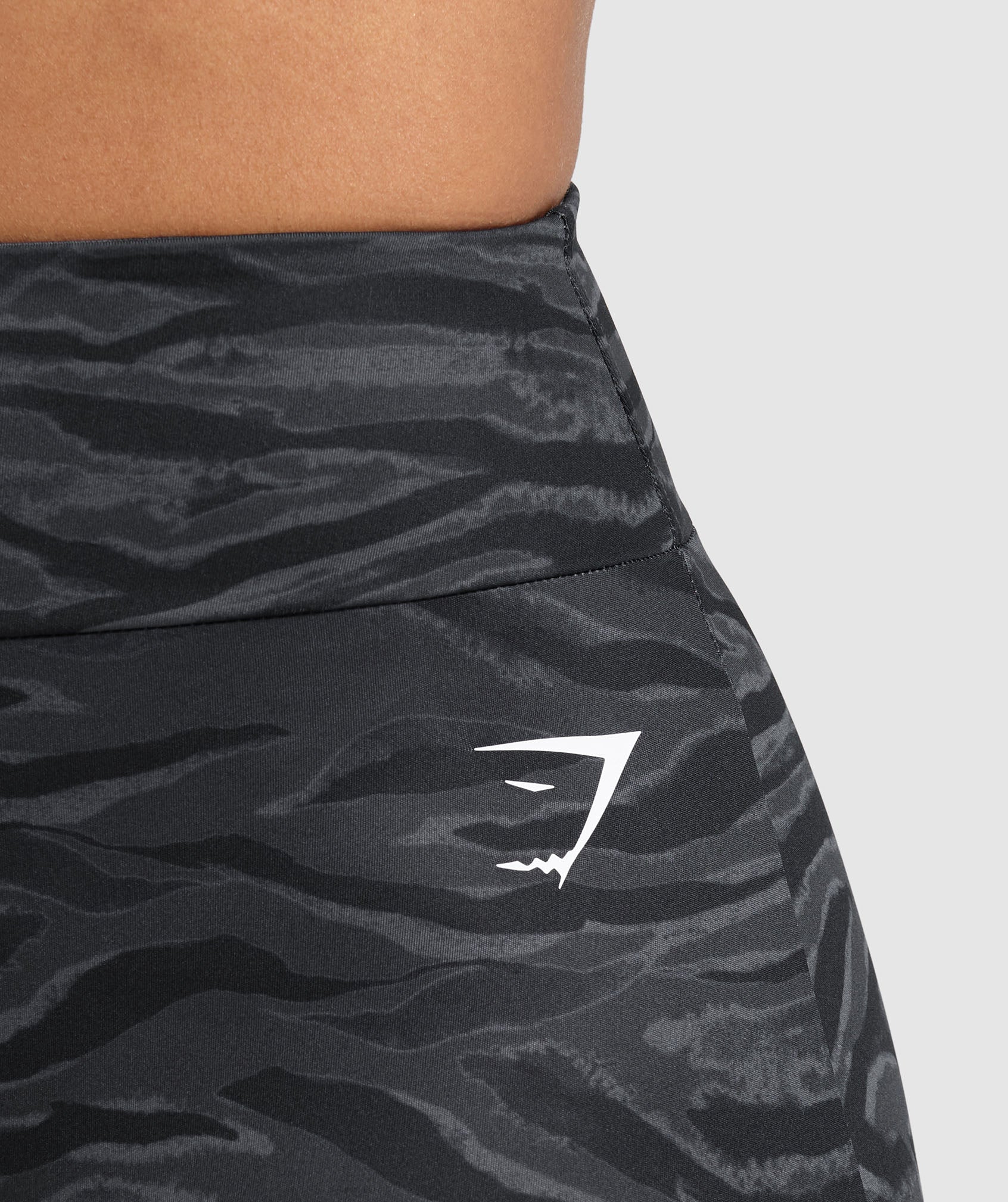 Power Leggings Asphalt Grey Print