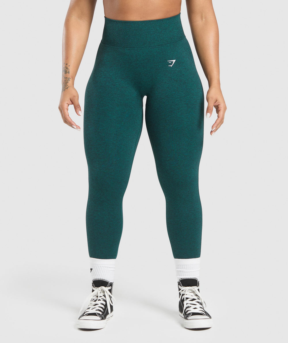 Lift Seamless Leggings Functional Teal/Black Marl