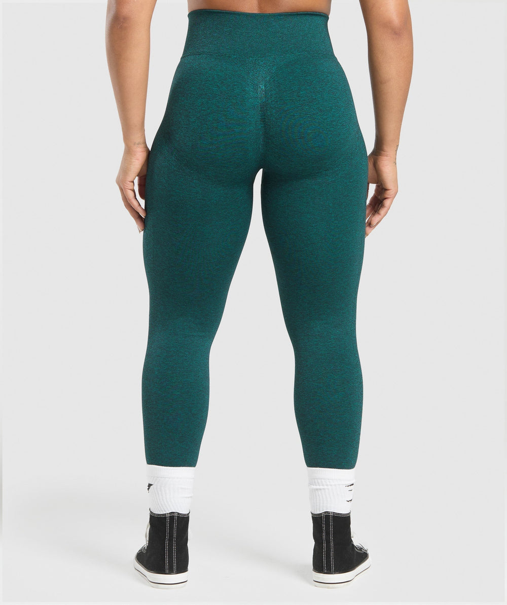 Lift Seamless Leggings Functional Teal/Black Marl