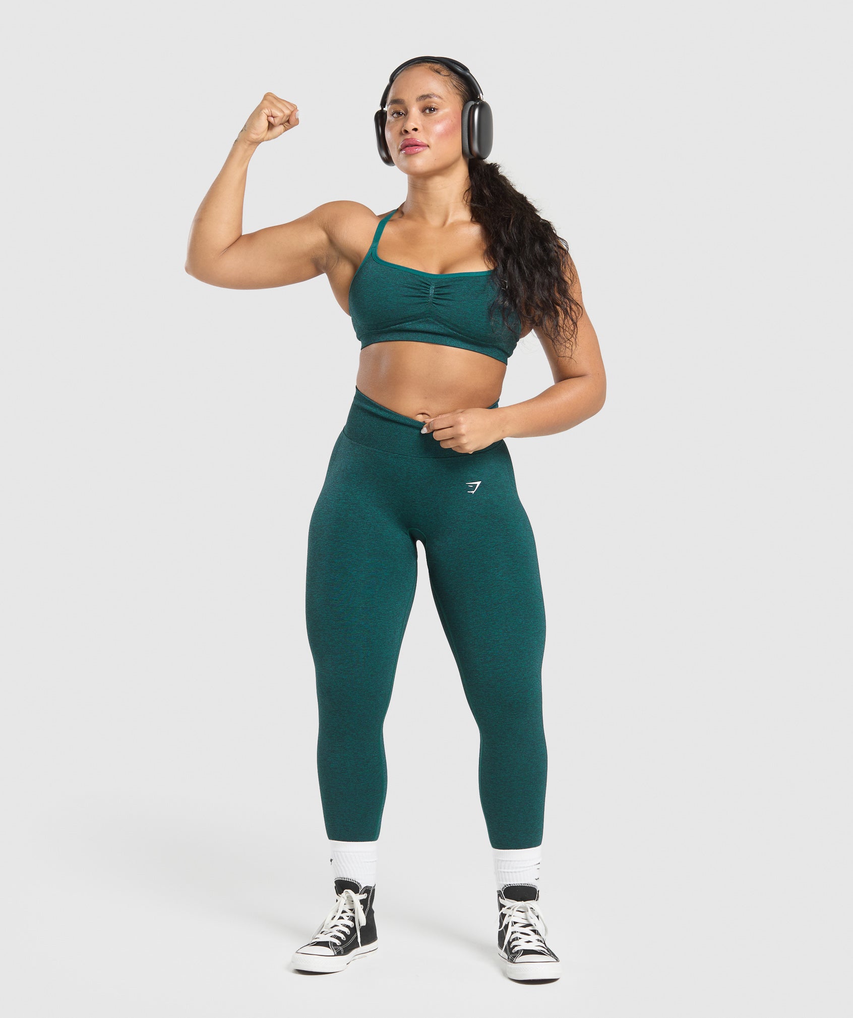 Lift Seamless Leggings Functional Teal/Black Marl