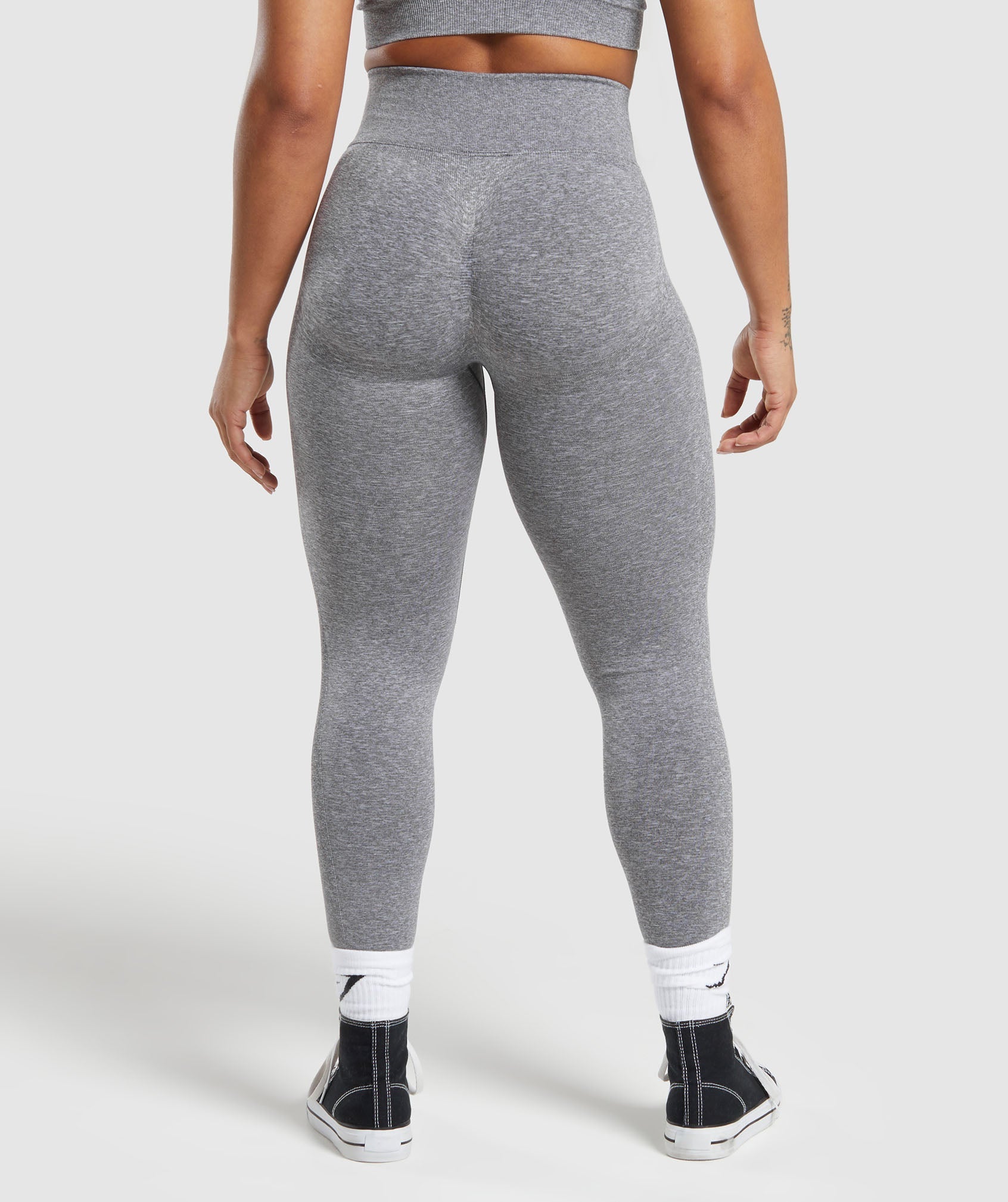 Lift Seamless Leggings Brushed Grey/White Marl