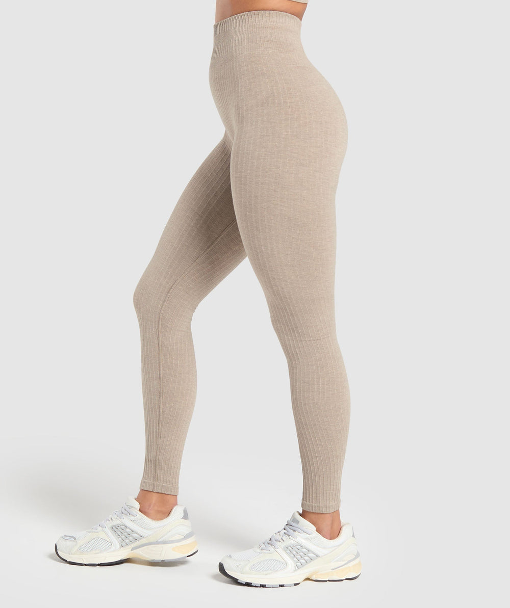 Luxe Seamless Leggings Pebble Brown Marl