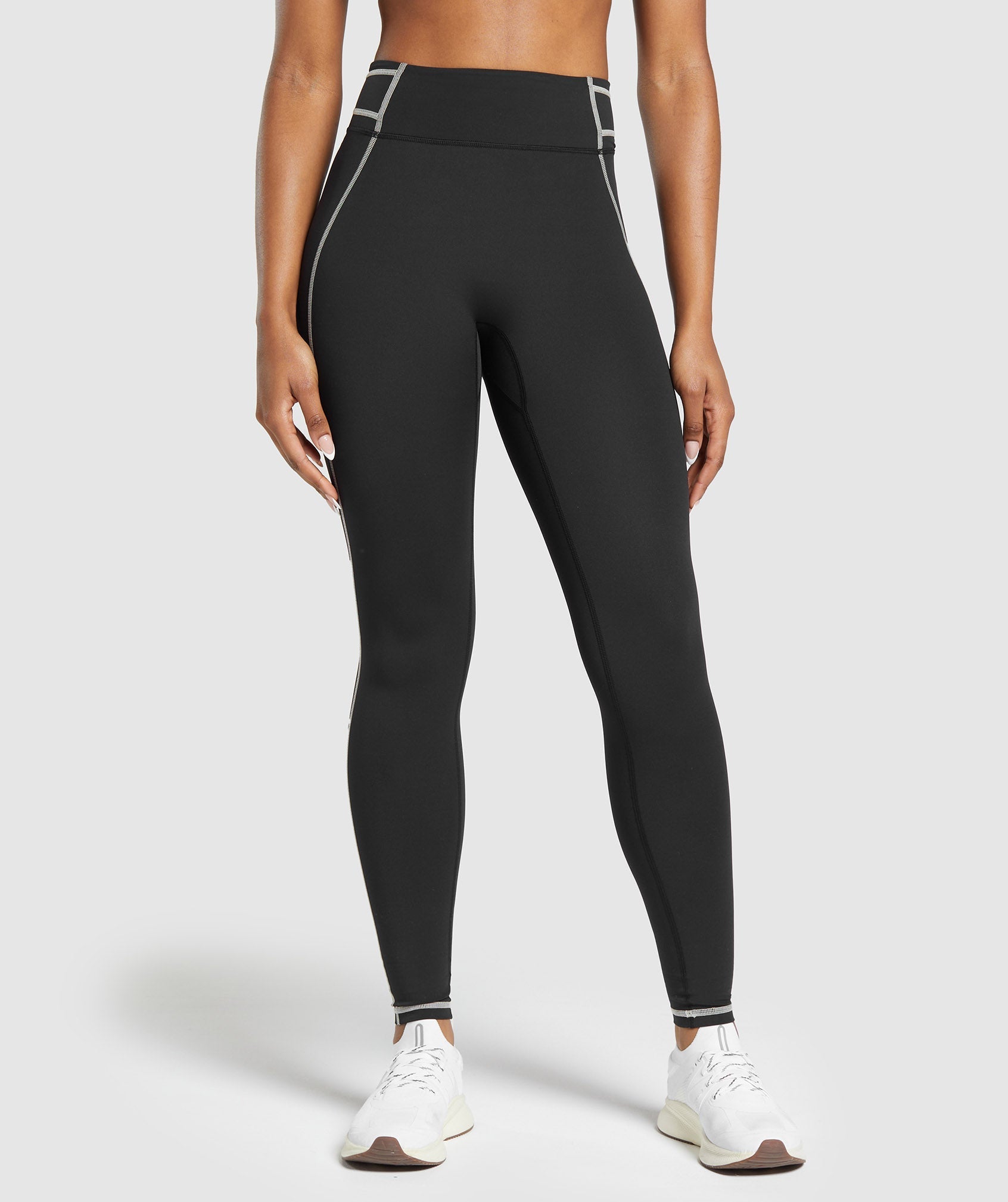 Stitch Feature Leggings Black
