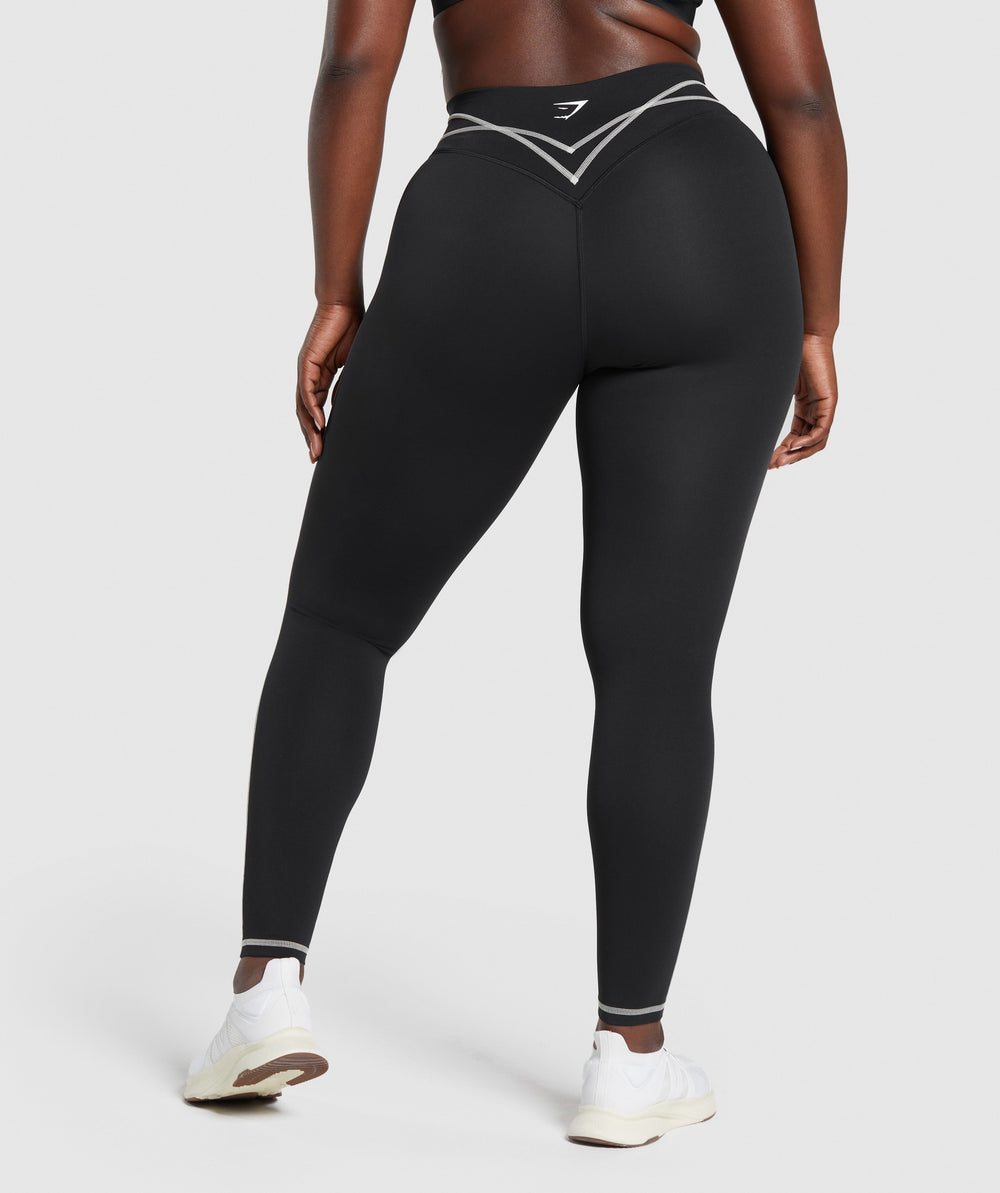 Stitch Feature Leggings Black