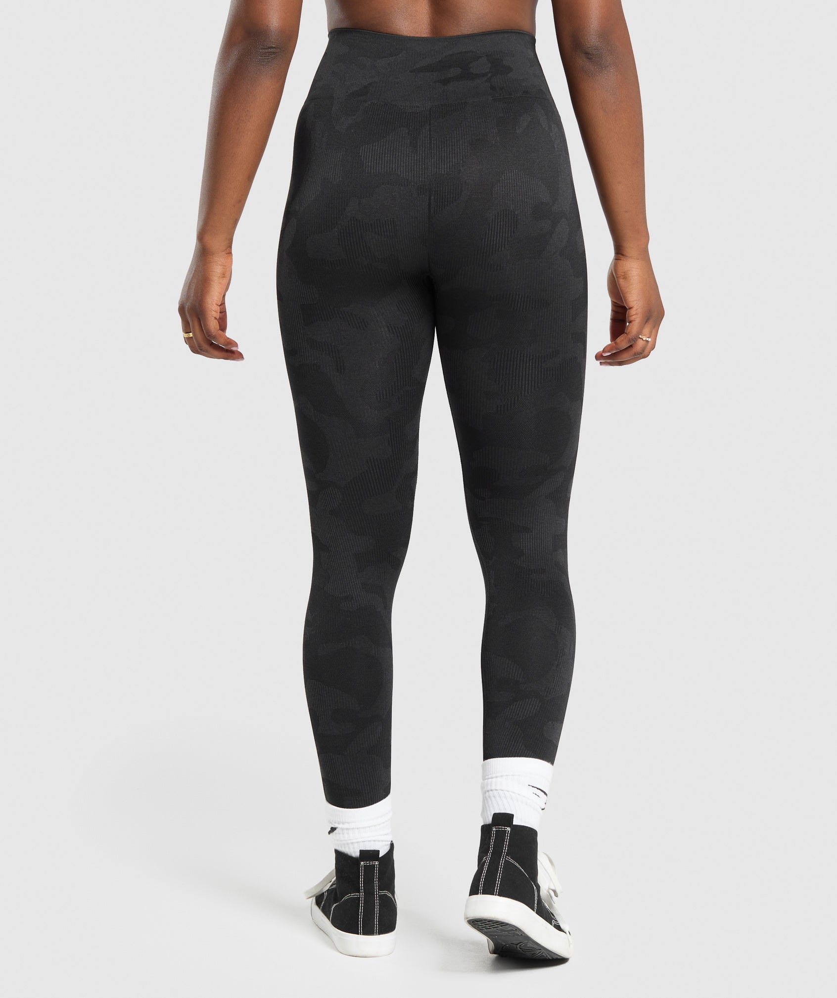 Adapt Camo Seamless Leggings Black/Asphalt Grey