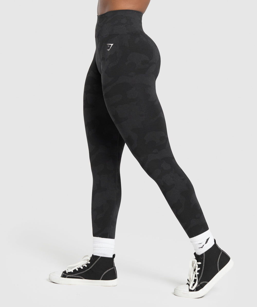 Adapt Camo Seamless Leggings Black/Asphalt Grey