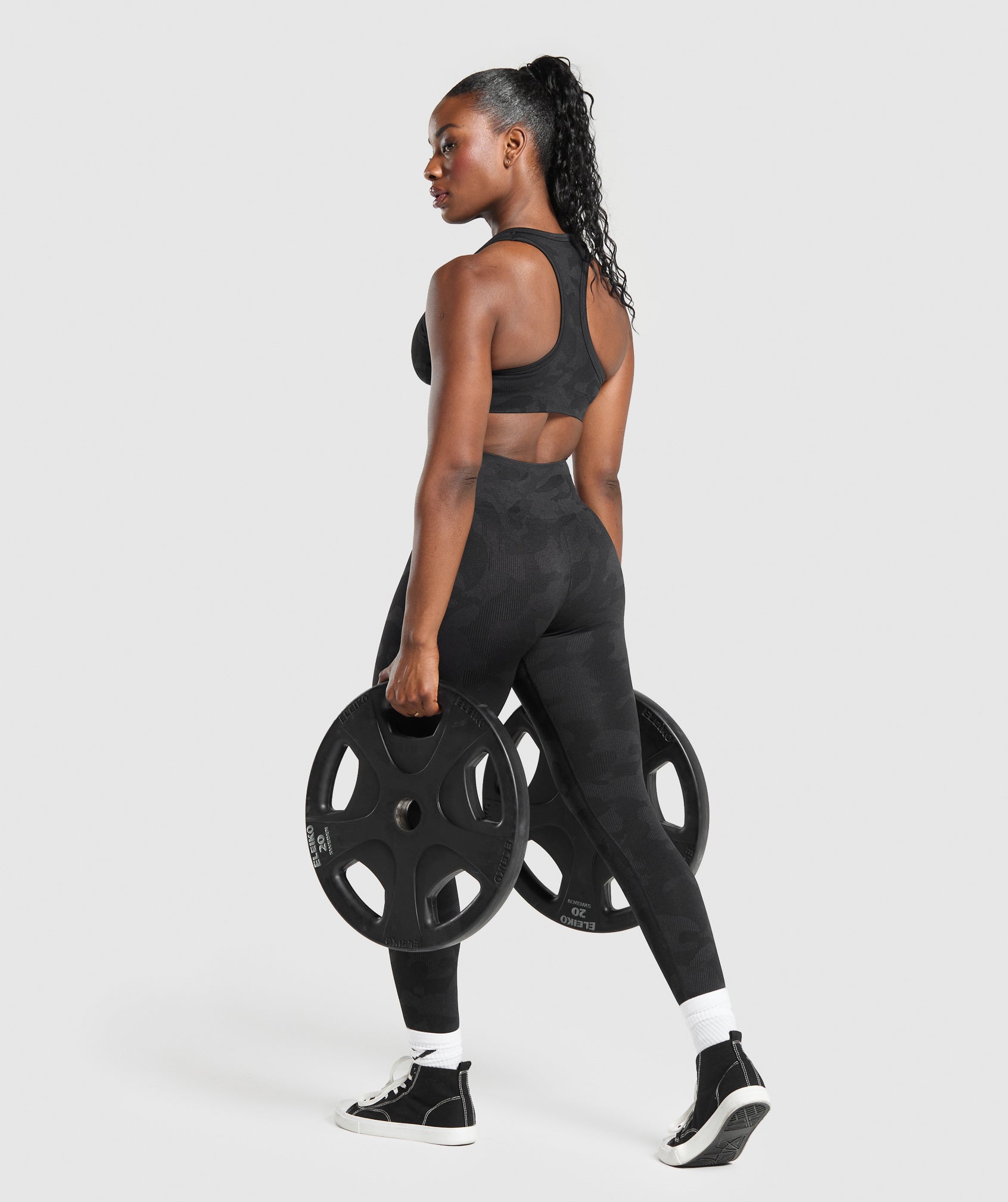 Adapt Camo Seamless Leggings Black/Asphalt Grey