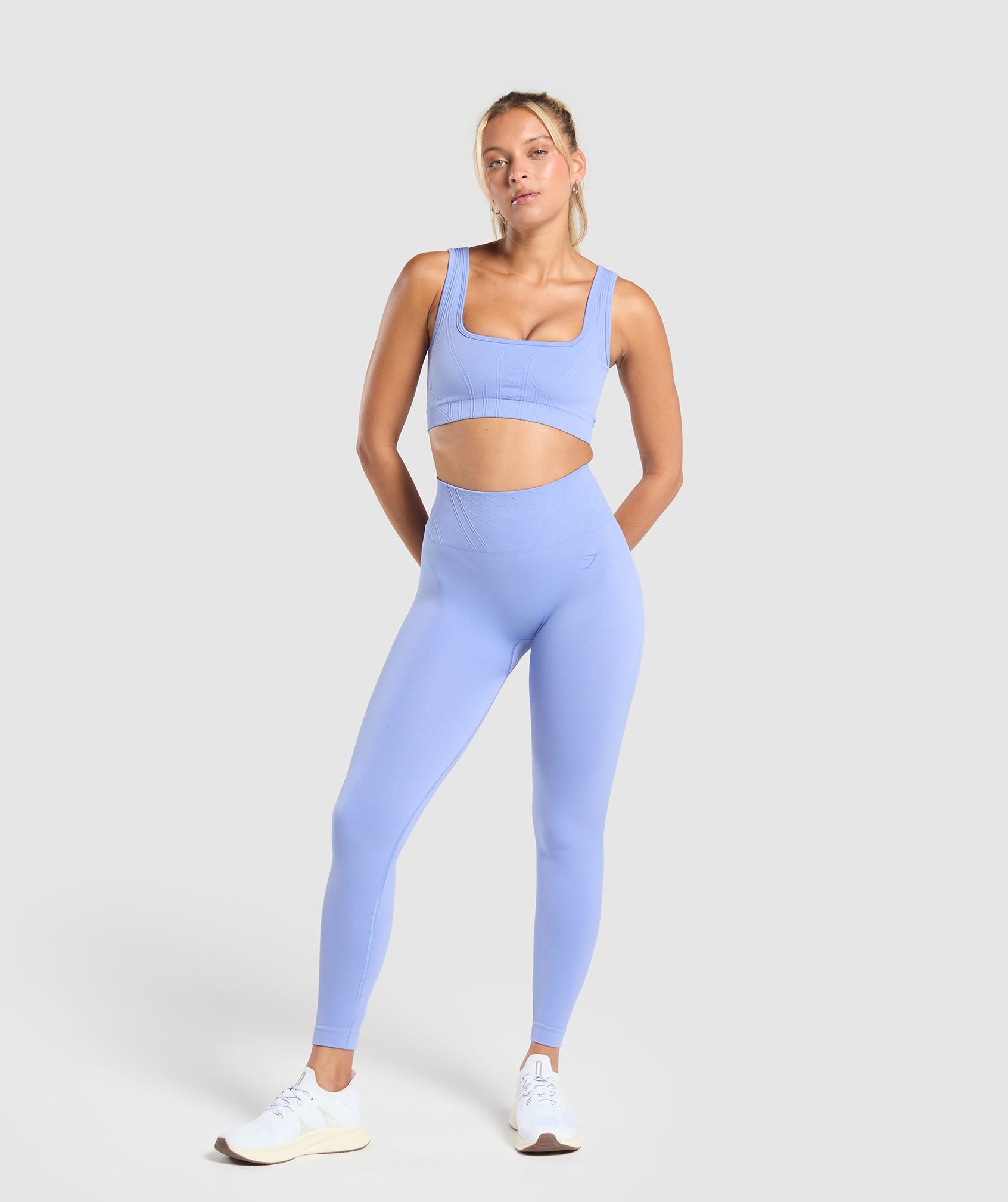 Corset Seamless Leggings Lift Blue