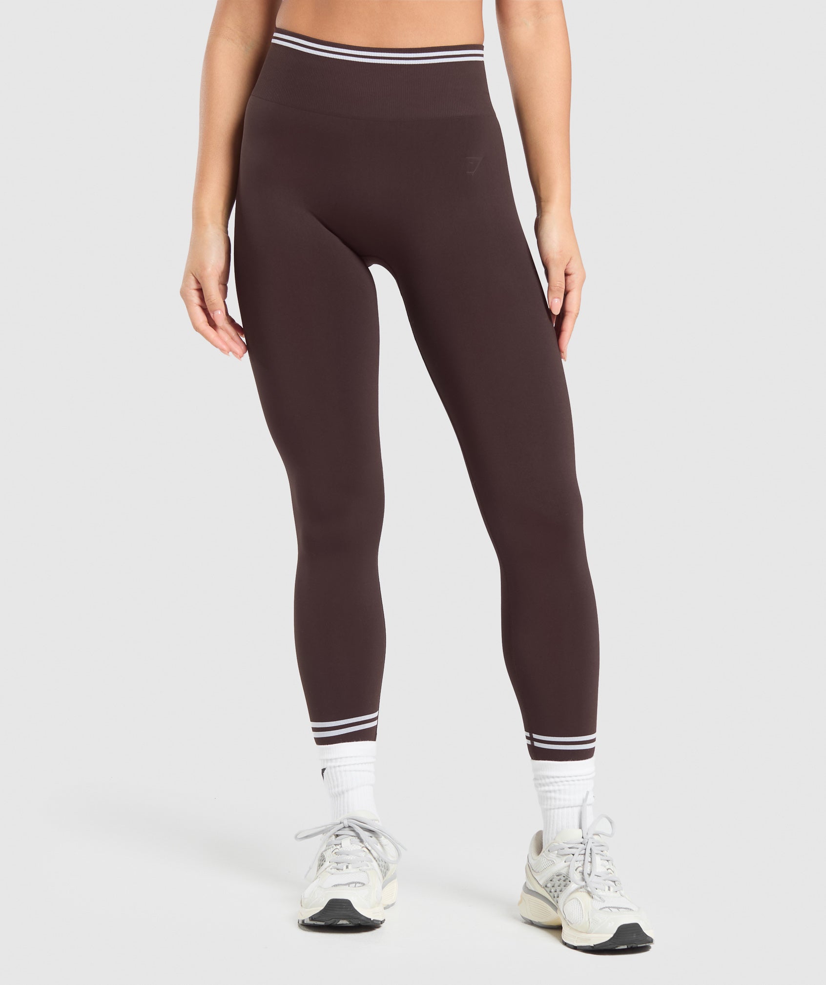 Contrast Seamless Leggings Heritage Brown