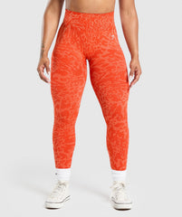 Adapt x Whitney Leggings Flare Orange/Sorbet Orange